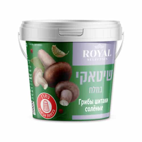 פטריות שיטאקי במלח ( 400 ג משקל לאחר סינון)